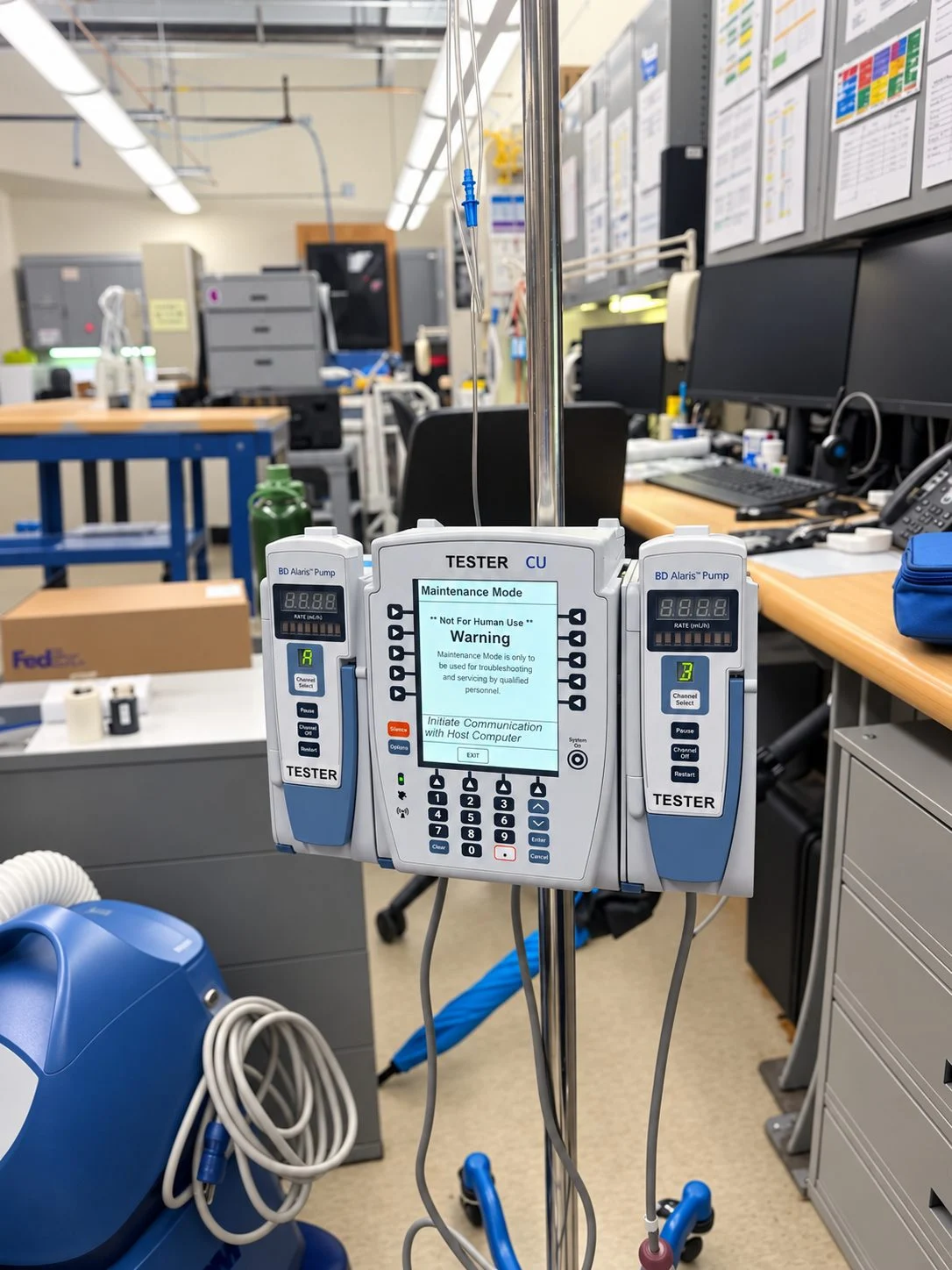 Infusion pump testing